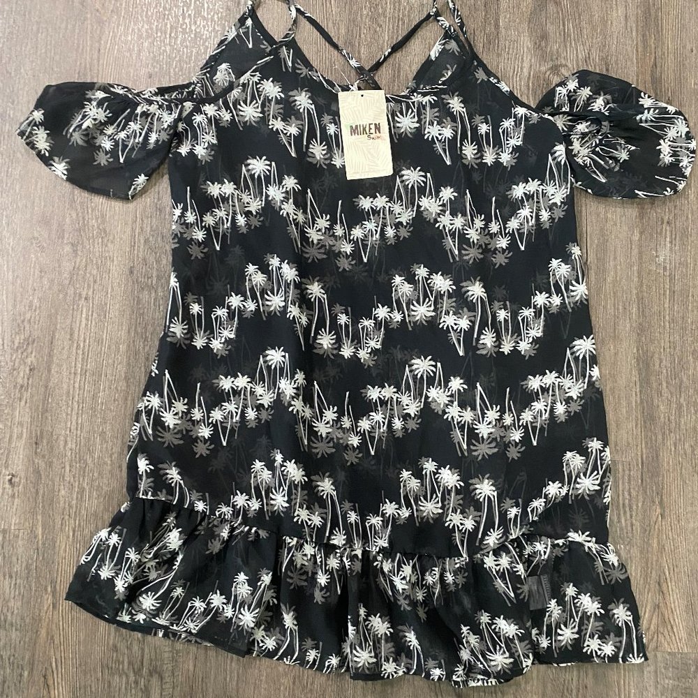 NEW  BLOUSE WOMEN  PALM BEACH SIZE: M  BLACK